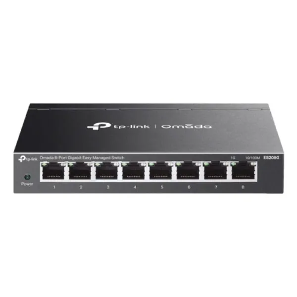 TP-Link Omada ES208G switch Gestionado L2 Gigabit Ethernet (10/100/1000) Negro