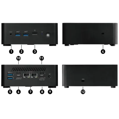 MSI Cubi NUC 1M-034BES Mini PC Intel Core 7-150u 2025 sin MSI Cubi NUC 1M-034BES Mini PC Intel Core 7-150u 2025 sin