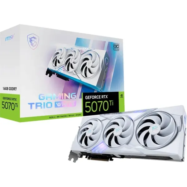 MSI Gaming TRIO White GeForce RTX 5070 Ti 16GB OC GDDR7