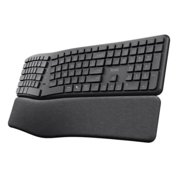 Teclado Inalámbrico por Bluetooth Trust Keyra Multidispositivo Ergonómico