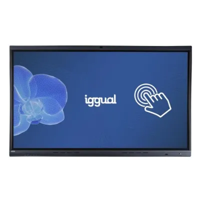 Iggual pantalla interactiva 4k orchid 75" webcam
