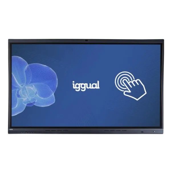 Iggual pantalla interactiva 4k orchid 75" webcam