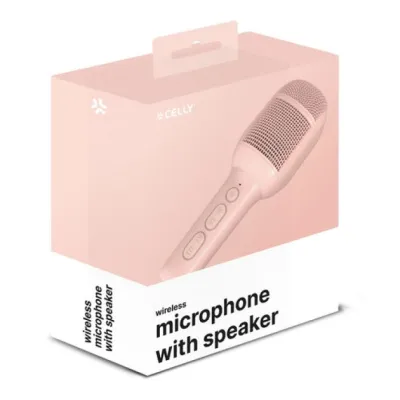 Celly micrófono inalámbrico niños rosa