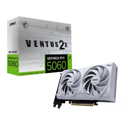 MSI Ventus 2x OC WHITE GeForce RTX 5060 8GB GDDR7 MSI Ventus 2x OC WHITE GeForce RTX 5060 8GB GDDR7