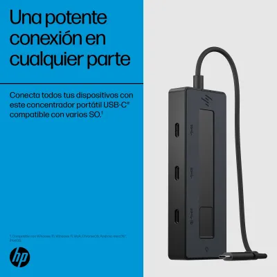 Docking USB Tipo-C HP 6G843AA/ 3xUSB Tipo-C/ 1xUSB Tipo-C PD/ Docking USB Tipo-C HP 6G843AA/ 3xUSB Tipo-C/ 1xUSB Tipo-C PD/