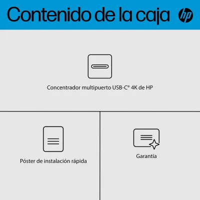 Docking USB Tipo-C HP 6G843AA/ 3xUSB Tipo-C/ 1xUSB Tipo-C PD/ Docking USB Tipo-C HP 6G843AA/ 3xUSB Tipo-C/ 1xUSB Tipo-C PD/