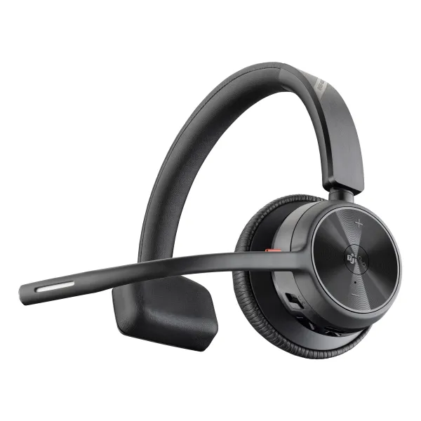 HP Auricular Inalámbrico Poly Voyager 4310 para Microsoft Teams + Adaptador BT700/ con Micrófono/ Bluetooth/ Negro