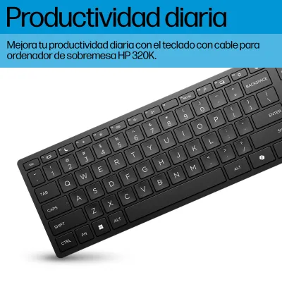 Teclado HP 320K/ Negro Teclado HP 320K/ Negro