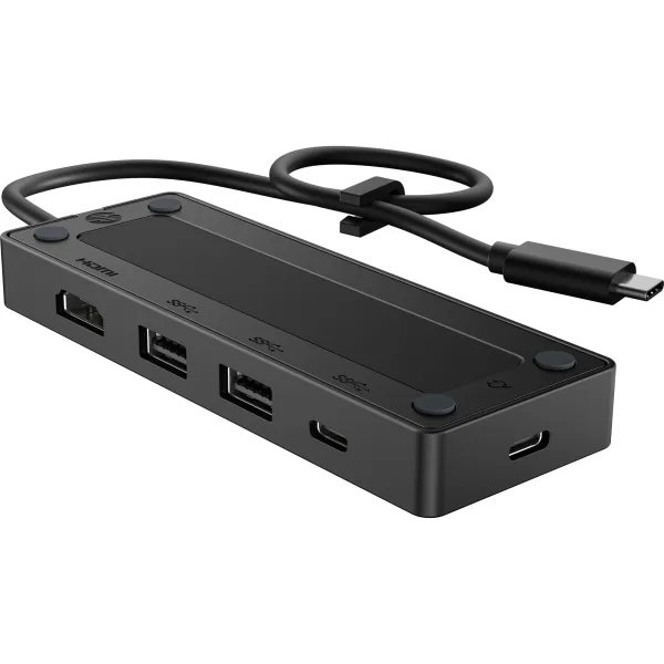 Docking USB Tipo-C HP G3/ 2xUSB/ 1xUSB Tipo-C/ 1xHDMI/ 1xUSB Tipo-C PD/ Negro