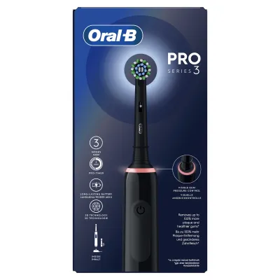 Cepillo Dental Braun Oral-B Pro 3/ Incluye 1 Cabezal/ Negro
