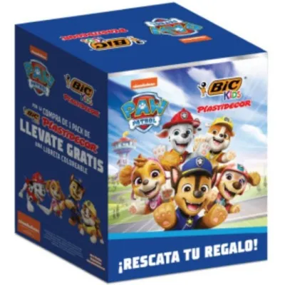 Expositor Bic Paw Patrol de Lápices de Cera y Cuadernos/ 24 Expositor Bic Paw Patrol de Lápices de Cera y Cuadernos/ 24