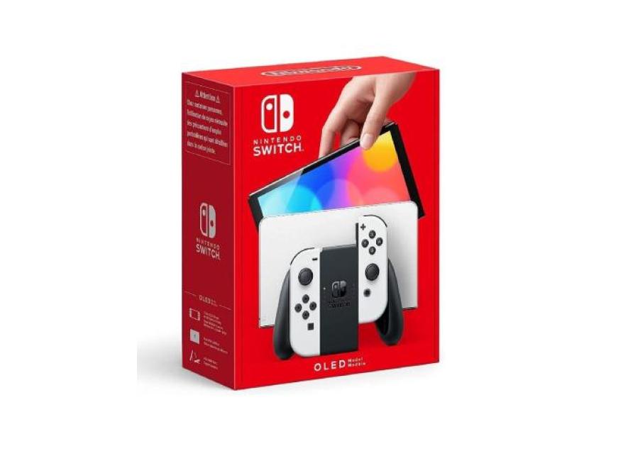 Nintendo Switch Versión OLED Blanca/ Incluye Base/ 2 Mandos Joy-Con...