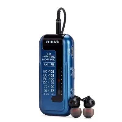 Radio Portátil Aiwa R-22BL/ Azul Radio Portátil Aiwa R-22BL/ Azul