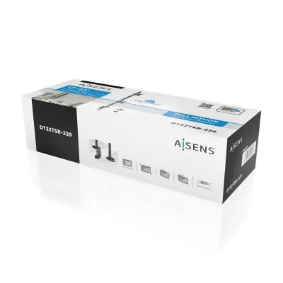 Aisens DT32TSR-229 Soporte Giratorio de Escritorio para Monitor