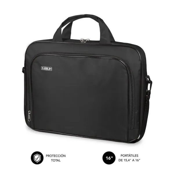 Subblim Oxford Maletín para Portátil hasta 16" Negro 