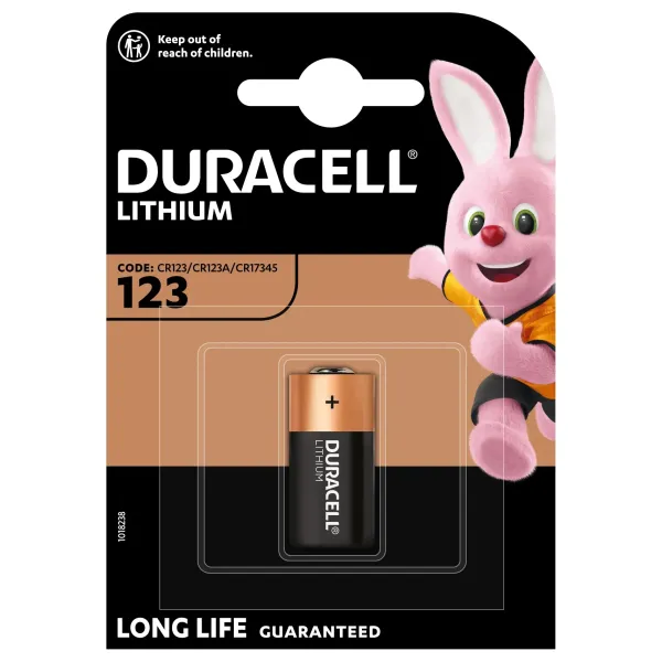 Duracell CR123A Pila de Litio 3V