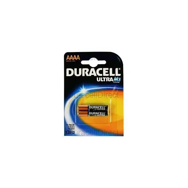 Pack de 2 Pilas AAAA Duracell Ultra MX2500/ 1.5V/ Alcalinas