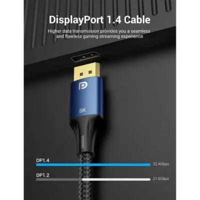Vention HCELF Cable DisplayPort a DisplayPort 8K de 1m Azul