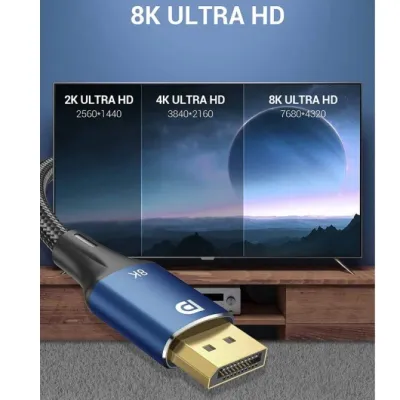 Vention HCELF Cable DisplayPort a DisplayPort 8K de 1m Azul