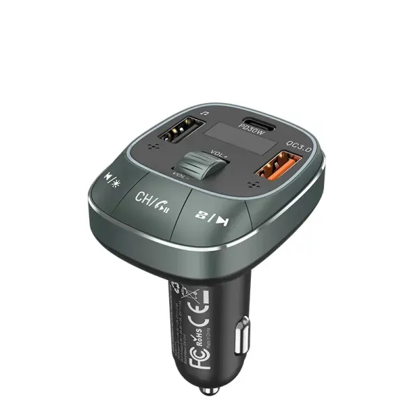 Vention FFLB0 Transmisor QC 3 30W FM/MP3/BT/USB-C/USB 