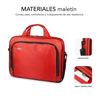 Subblim Oxford Maletín Rojo para Portátil hasta 16" Subblim Oxford Maletín Rojo para Portátil hasta 16"