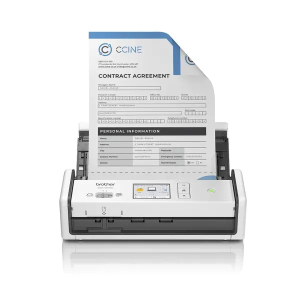 Brother ADS-1800W Escáner Documental Compacto con Alimentador de Documentos ADF WiFi Dúplex