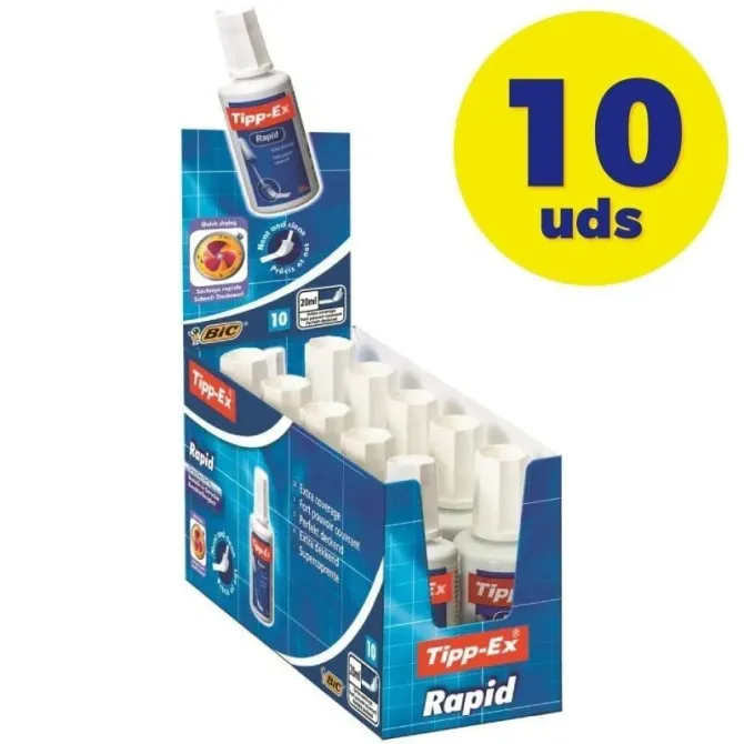Caja de Correctores de Escritura Líquida Bic Tipp-Ex Rapid