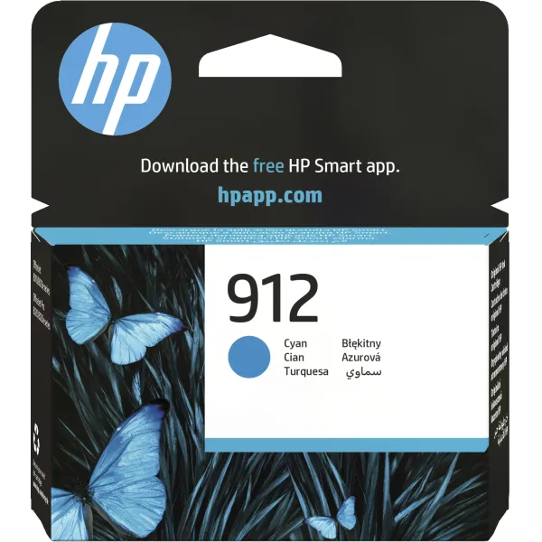 HP 912 Cian 3YL77AE - Cartucho de Tinta Original