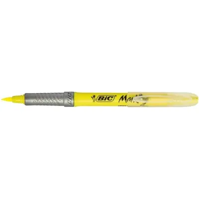 Bic Highlighter Grip Caja 12 Marcadores Fluorescentes Amarillo Bic Highlighter Grip Caja 12 Marcadores Fluorescentes Amarillo