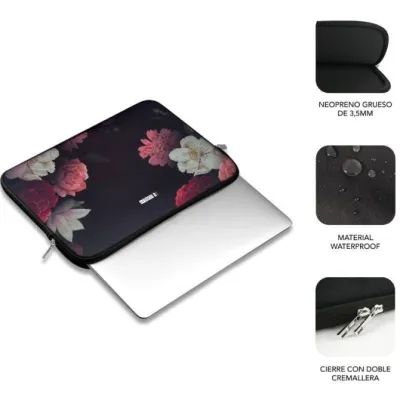 Subblim Funda Trendy Neopreno Sleeve Neo Flowers para Portátil Subblim Funda Trendy Neopreno Sleeve Neo Flowers para Portátil