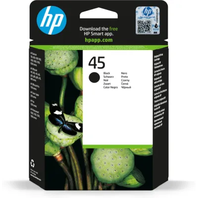 HP 45 Negro 51645AE - Cartucho de Tinta Original