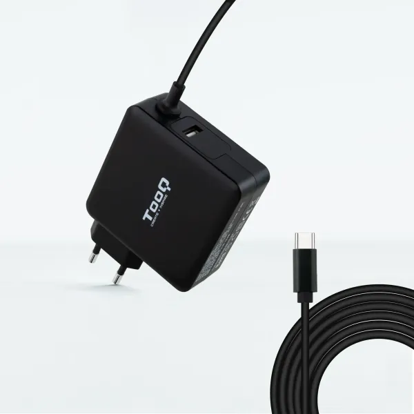TooQ TQLC-USBC65PD Cargador de Portátil USB-C PD 3.0 65W Negro 