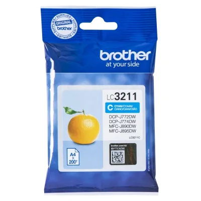 Cartucho de Tinta Original Brother LC-3211C/ Cian Cartucho de Tinta Original Brother LC-3211C/ Cian