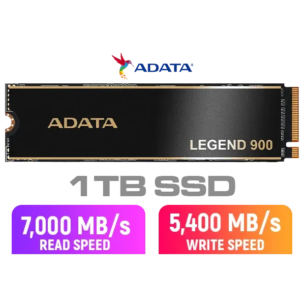 Disco Duro Adata LEGEND 900 1TB Disco SSD 7000MB/s NVMe PCIe 4.0 M.2 Gen4 3D NAND