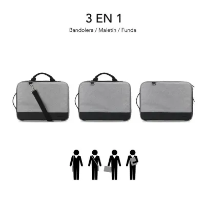 Subblim Advance Funda Maletín para Portátil hasta 14" Gris Subblim Advance Funda Maletín para Portátil hasta 14" Gris