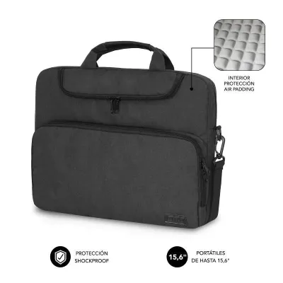 Subblim Air Padding Laptop Bag Maletín para Portátil 15.6" Gris Subblim Air Padding Laptop Bag Maletín para Portátil 15.6" Gris