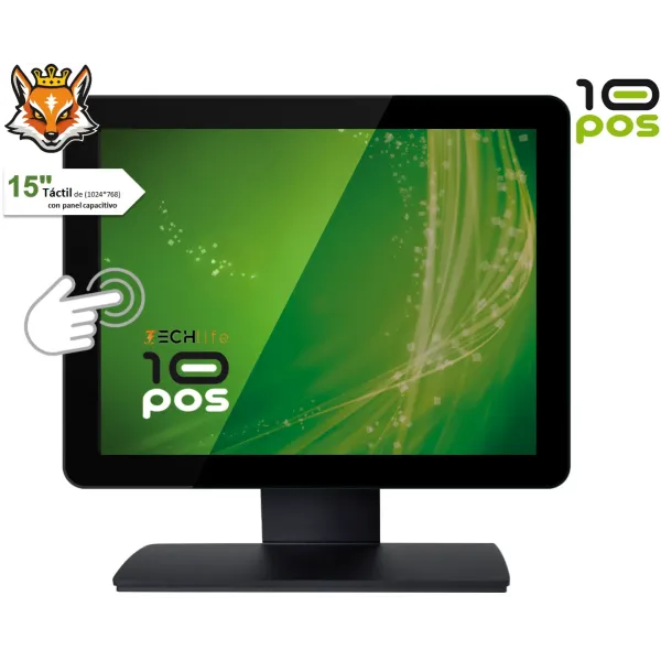 10POS TS-19HV Monitor Especial TPV 15' Táctil 1024x768 VGA/HDMI/USB