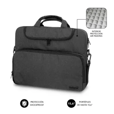 Subblim Air Padding Laptop Bag Maletín para Portátil 15.6" Gris Subblim Air Padding Laptop Bag Maletín para Portátil 15.6" Gris