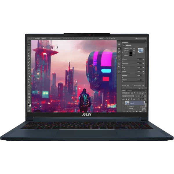MSI Stealth 16 AI Studio A1VFG-043XES Core ultra 9-185H 32GB 1TB RTX 4060 16" FreeDOS