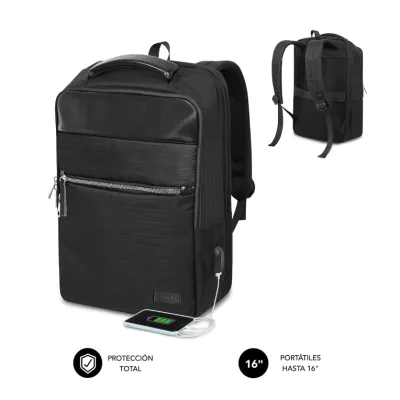 Subblim Business V2 AP Backpack Mochila de Negocios Negra para