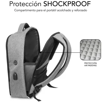 Subblim Secure V2 AP Antitheft Backpack Mochila Antirrobo