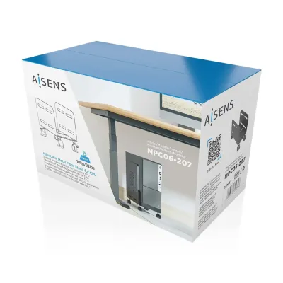 Aisens Soporte para CPU Ajustable de Suelo Metálico Negro Aisens Soporte para CPU Ajustable de Suelo Metálico Negro