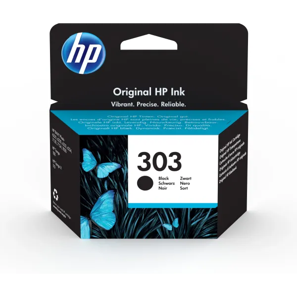 HP 303 Negro T6N02AE - Cartucho de Tinta Original