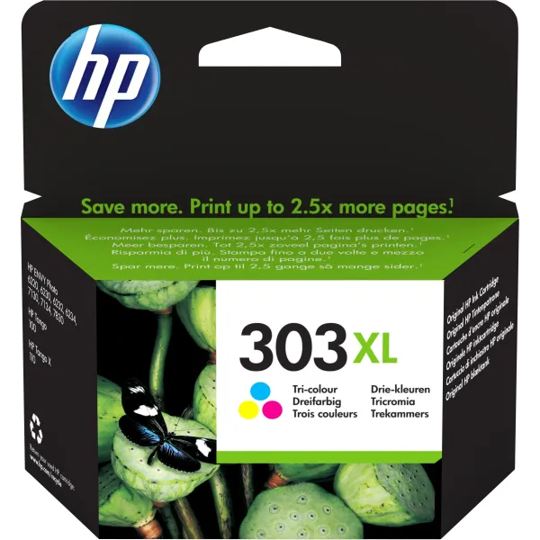 HP 303XL Tricolor T6N03AE - Cartucho de Tinta Original