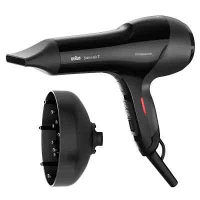 Braun Satin Hair 7 HD785 Secador de Pelo 2000 W Negro