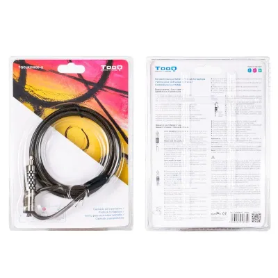 TooQ TQCLKC0035-G Cable de Seguridad Tipo NANO con Combinación