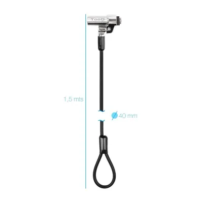 TooQ TQCLKC0045-G Cable de Seguridad Tipo NANO con Llave para TooQ TQCLKC0045-G Cable de Seguridad Tipo NANO con Llave para