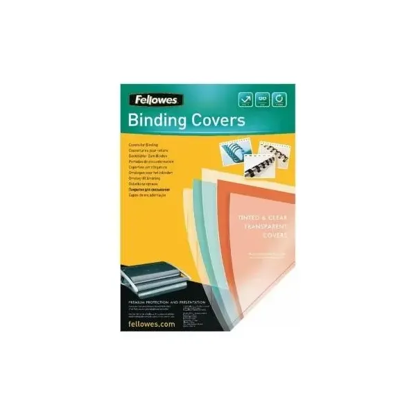 Portadas de PVC Fellowes 5375901/ A4/ 180 Micras/ 100 unidades/ Transparente