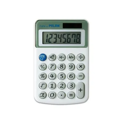 Calculadora Milan 40918BL/ Gris Calculadora Milan 40918BL/ Gris