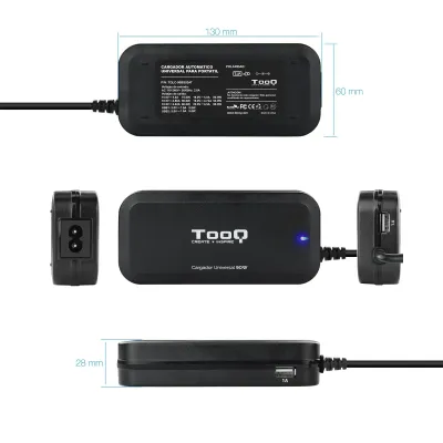 TooQ TQLC-90BS02AT Cargador Universal Automático 90W TooQ TQLC-90BS02AT Cargador Universal Automático 90W